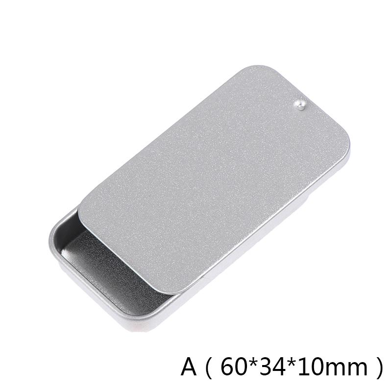 

2 шт. Маленькая жестяная коробка пуш-пул, коробка для твердого бальзама, металлическая упаковочная коробка as the picture