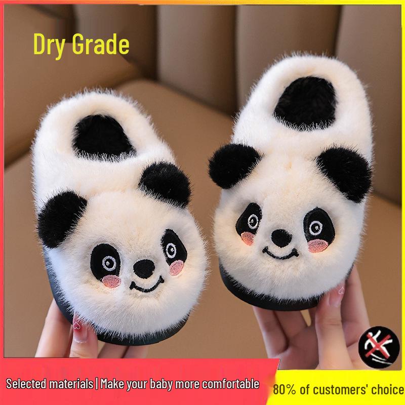 

Дитячі зимові пухнасті бавовняні капці з нековзною підошвою - Теплий мультяшний дизайн для хлопчиків та дівчаток Size 38-39: Length 24.0 cm (Older kids & Adults)