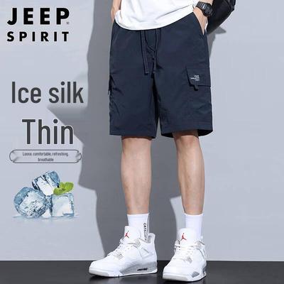 JEEP SPIRIT Herren Ice Silk Cargo-Shorts