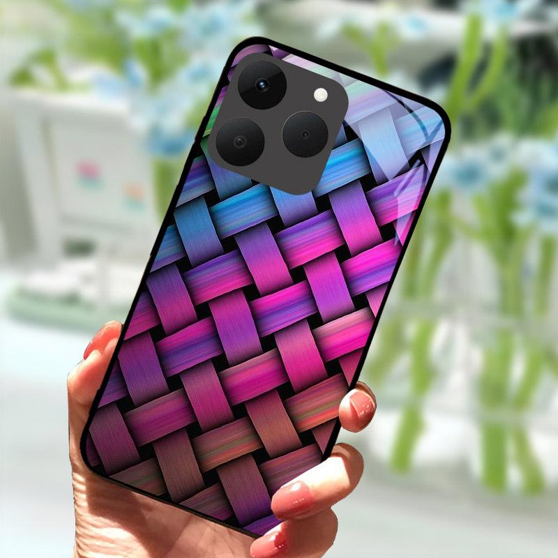 

Розкішний корпус із загартованого скла для Realme 15T 5G Ударостійкий жорсткий ПК-чохол для телефону для Realme 15 T RMX5112 Чохол Захист камери Funda Realme 15T