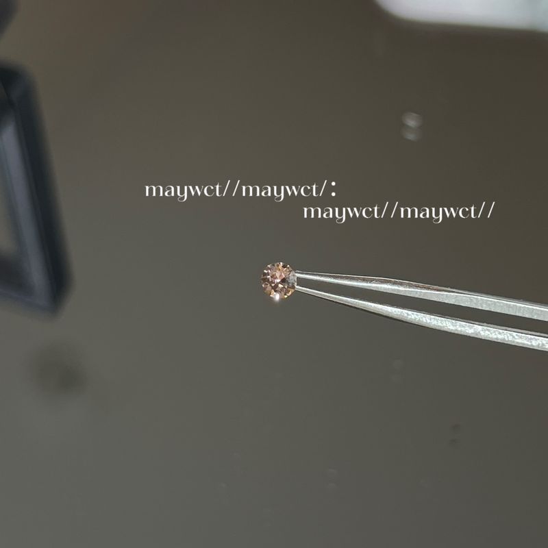 

Maywct Flash 4mm Mini Luoluo Color Huazi round Diamond Medical Titanium Steel Flats Screw Easiest for Match Ear Studs 3# Classical Rose (one)