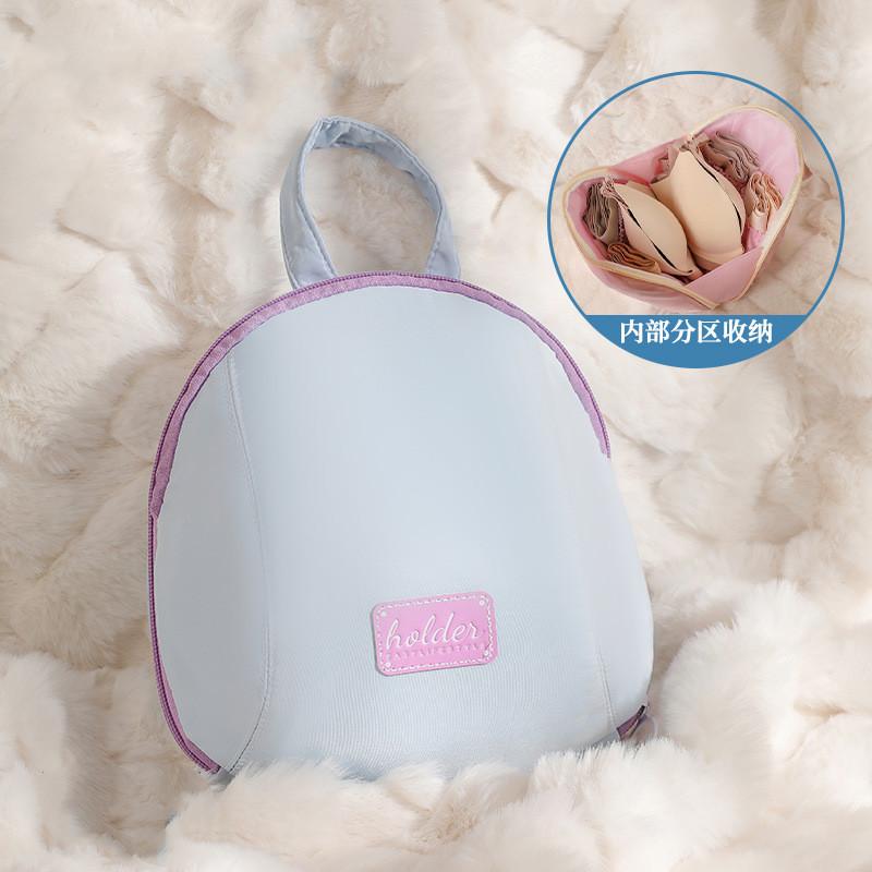 Portable Travel Bra Underwear Organizer Bags Multi-function Storage Bag Toiletry Cosmetic Case Storage Bag For Intimate Clothes синий