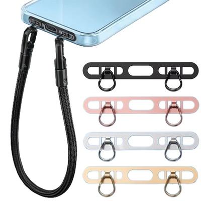 Edelstahl Telefon Lanyard Clip Patch Telefon Fall Hängen Seil für Handy