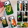 Ireland Irish Flag Phone Case For Apple iPhone 17 Air 16E 15 14 Plus 13 12 11 Pro Max Mini Funda Cover