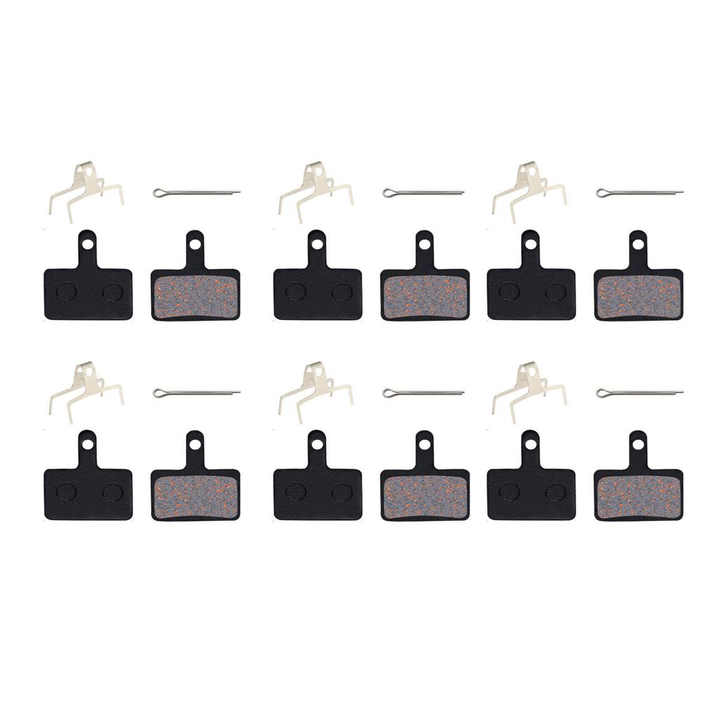 6 Pairs Bike Brake Pads Oil Disc Heat Dissipation Semi Metal Lining for Mountain Bikes Road Bicycle