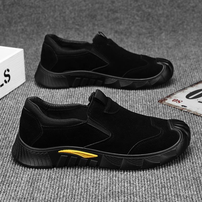 Labor Insurance Shoes Men's New One-pedal Construction Site Work Is Not Tired Feet Leisure Sports Mountaineering Work Soft-soled Trendy Shoes