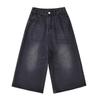 Shorts Denim For Highwaisted Wideleg Women Summer Baggy Midlength Jeans Pants Solid Casual Clothing Streetwear
