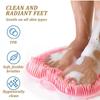 New Exfoliating Shower Massage Scraper Bathroom Non-slip Bath Mat Back Massage Brush Silicone Foot Wash Cleaning Bathing Tool