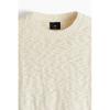 H M Roll Edge Sweater Regular Fit creaM