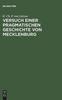 Kniha Versuch Einer Pragmatischen Geschichte Von Mecklenburg