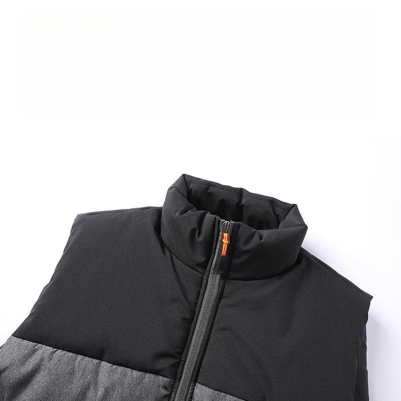 Men's Outerwear Thermal Cotton Vest Waistcoat Men's Outdoor Sports Stand-up Collar Cotton Jacket Down Vest