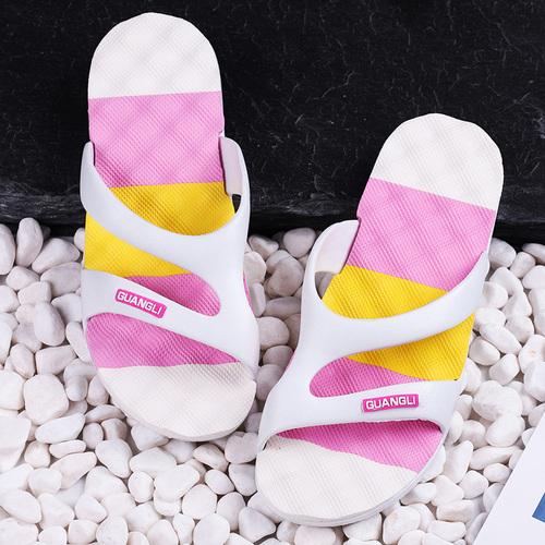 

Мужские тапочки корейской версии Мужские летние тапочки для влюбленных Односложные тапочки Нескользящие пляжные тапочки Мужские и женские тапочки 8 розовый