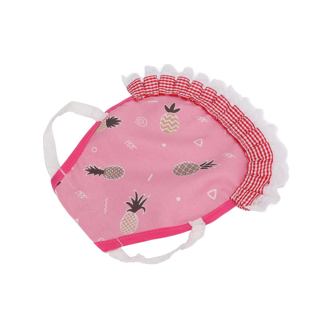 Hen Saddle Cute Protective Colorful Pet Chicken Apron with Elastic Straps for PoultryPink Pineapple