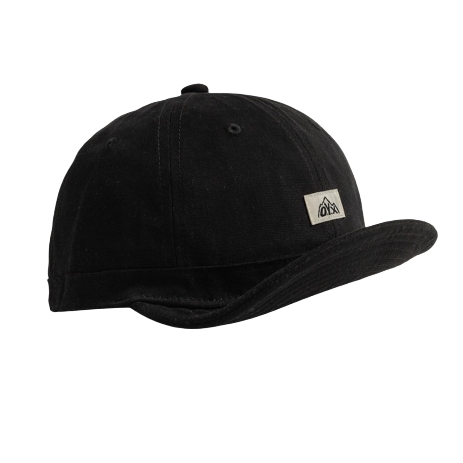 

[Qzkouma] Шляпа с коротким козырьком, кепка, мужская, женская, легкая, однотонная, бейсболка, хлопок, кепка с логотипом, уличная мода, унисекс, DBY-471 (черный)