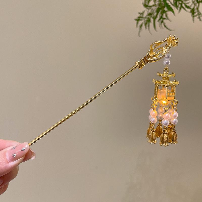Luxusní retro čínská sponka do vlasů s třásněmi pro ženy - Všestranná slitinová spona do vlasů pro elegantní drdoly
