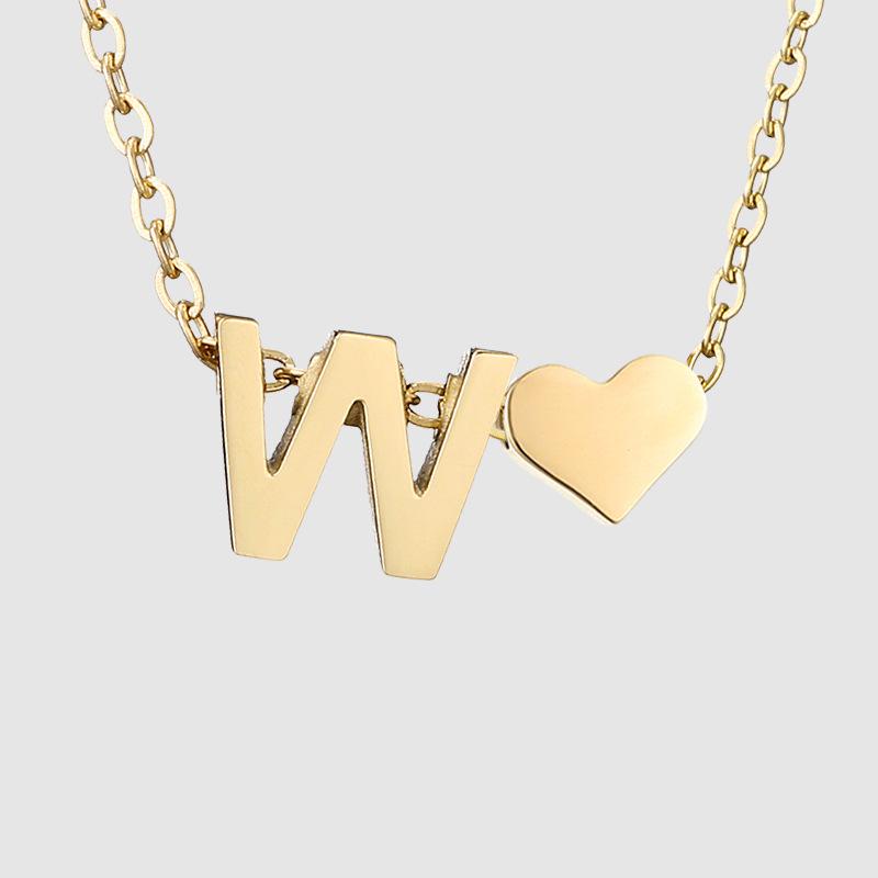 St. Delan DIY 3D Heart Necklace: Personalized Non-Fading Clavicle Chain