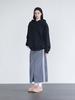 Holpeipeo Two-Line Long Skirt - Gray