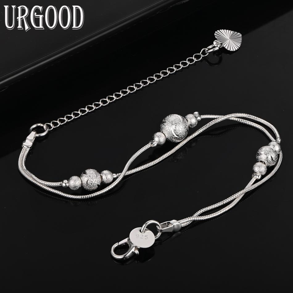 Bracelet Chaîne Serpent en Argent Sterling 925 Charme Mariage Cadeau Bijoux