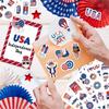 24 Sheets Independence Day Decorative Sticker Waterproof Sticker For Notebook Luggage Gift Packaging Decoration