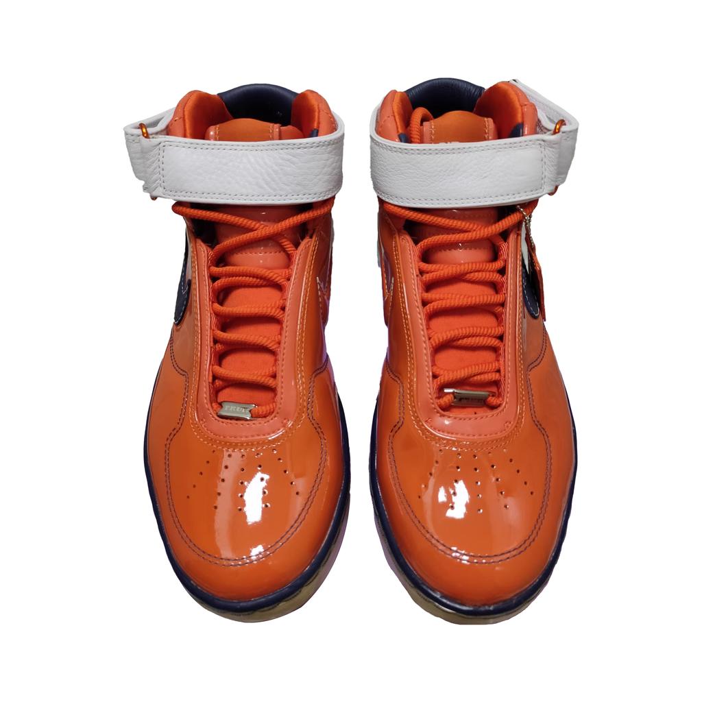 Nike AIR FORCE 25 Abrasion Resistant High top Basketball Shoes Unisex Orange 316881-841