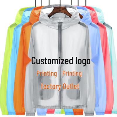 Plus Size UV Protection Summer Windbreaker for Couples - Outdoor Fishing Jacket with Custom Logo