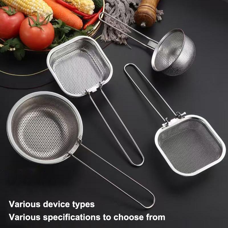 Pasta Basket Blanching Stainless Steel Fry Basket, Spaghetti Strainer, Noodles Strainer For Picking Ramen, Cooking Dumplings 1Pc