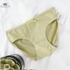 Soft Stretch Cute Bowknot Panty Women Lingerie Mid Waist Briefs Underwear Solid Colors