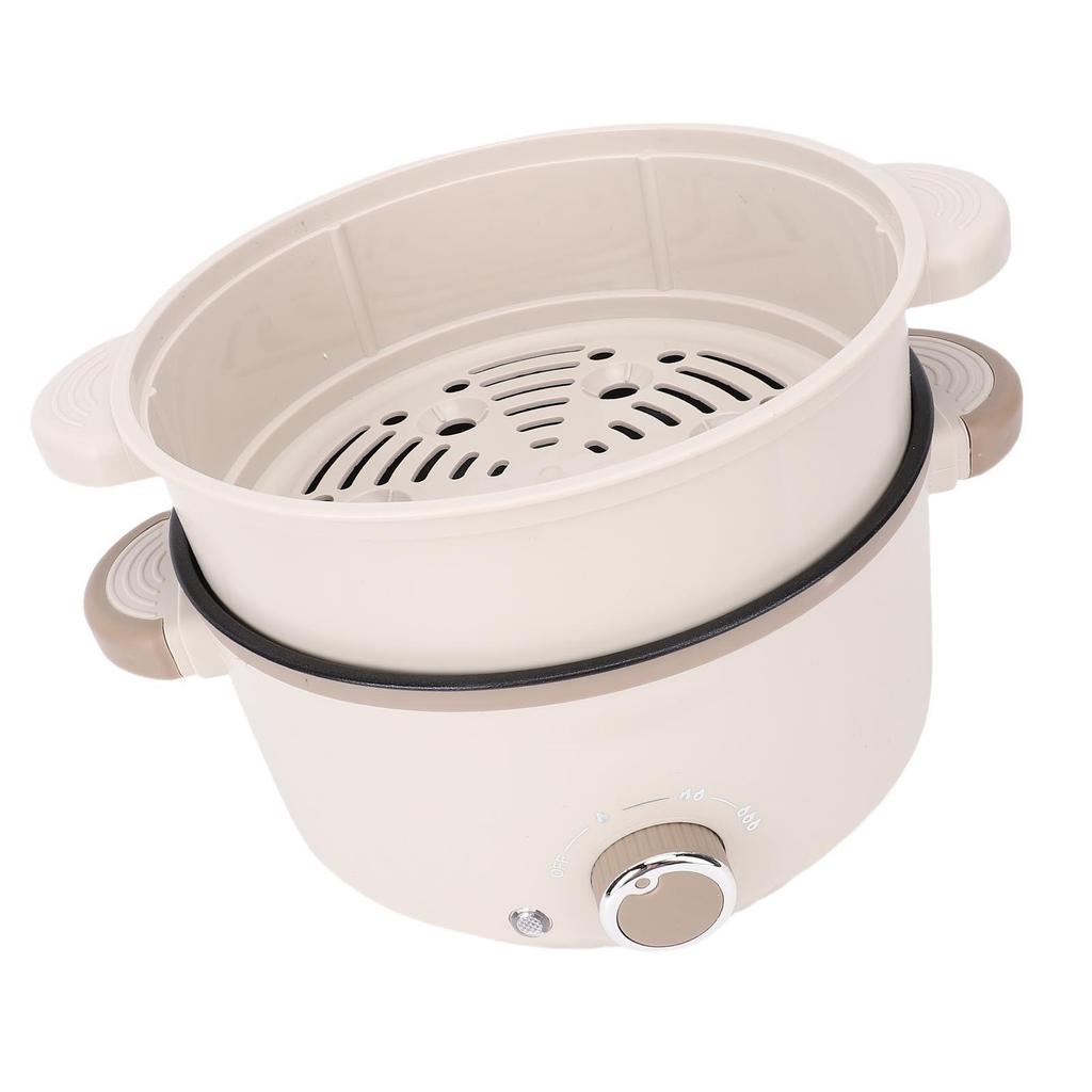 Electric Pot 3L Large Capacity Anti Scald Touch Safe Anti Stick Coating Multifunctional Electric