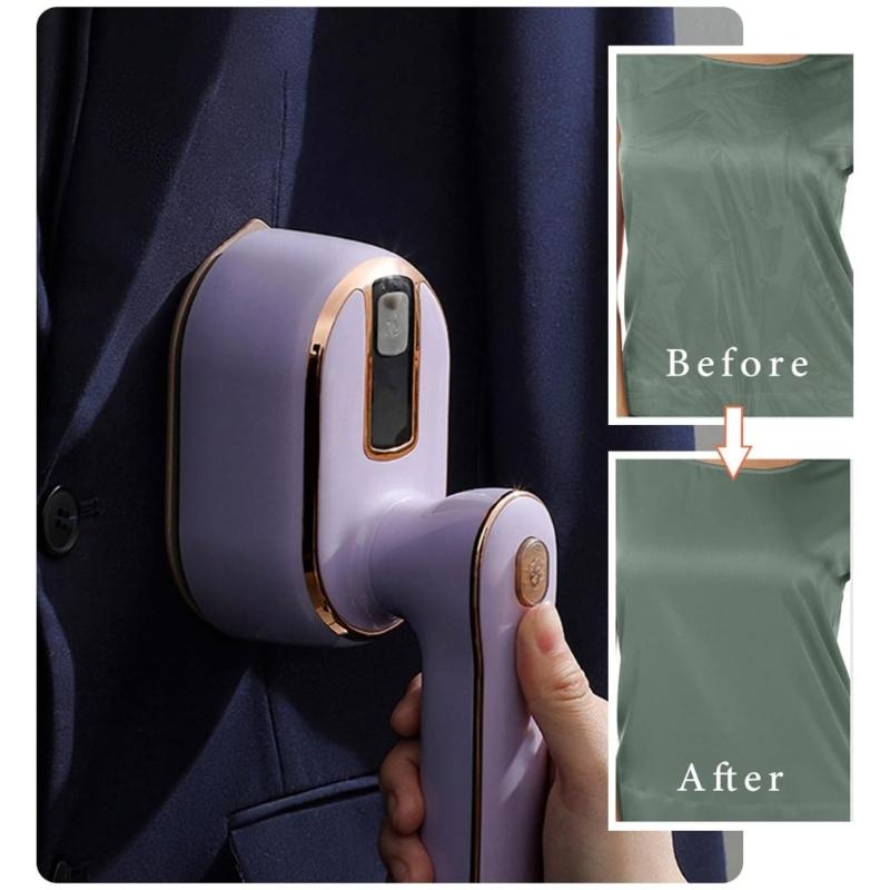 Handy Foldable Ironing MachineDevice Portable Garment Steamer Handheld Iron for Quick Fabric Steam RefreshsClothes 100ml