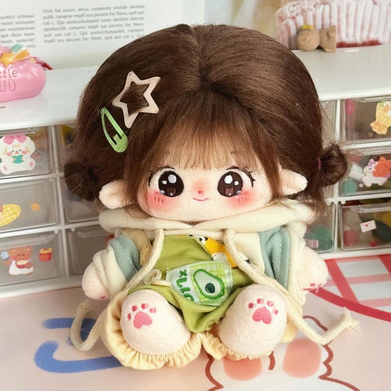 20 cm Idol Docka Gosedjur Bomull Stjärna Dockor Kawaii Gosedjur Baby Gosedjur björn hängselkläder Inga Attribut Dockor Leksaker Barn Samling Gåva