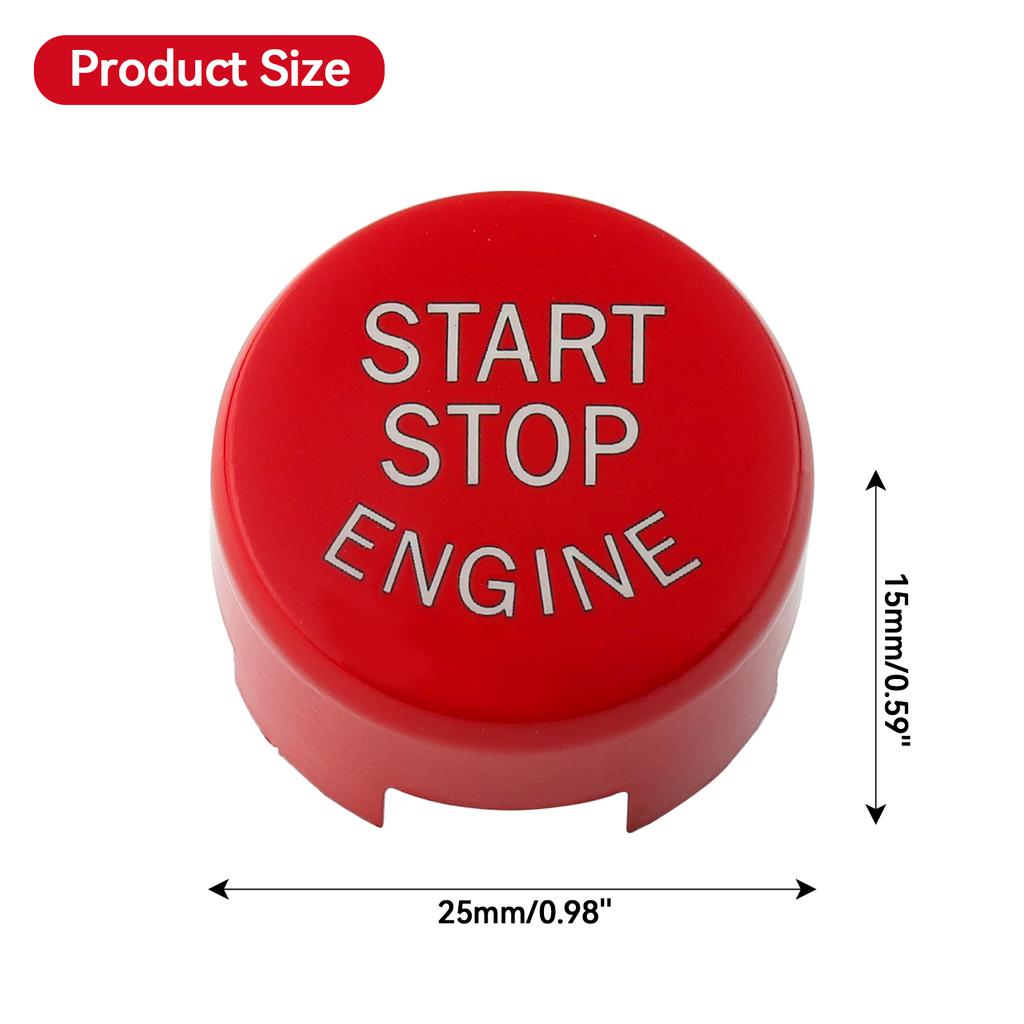 Red Engine Start Stop Switch Push Button Replace Cover For BMW 1 2 3 4 5 6 7 X1 X3 X4 X5 X6 Series F Chassis F20 F21 F30 F31 F48