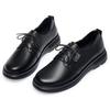 Fashion AIYUQI Women Spring Shoes Wedge 2025 New Casual Lace-up Non-slip Women Shoes Round Toe Genuine Leather Work Shoes Ladies