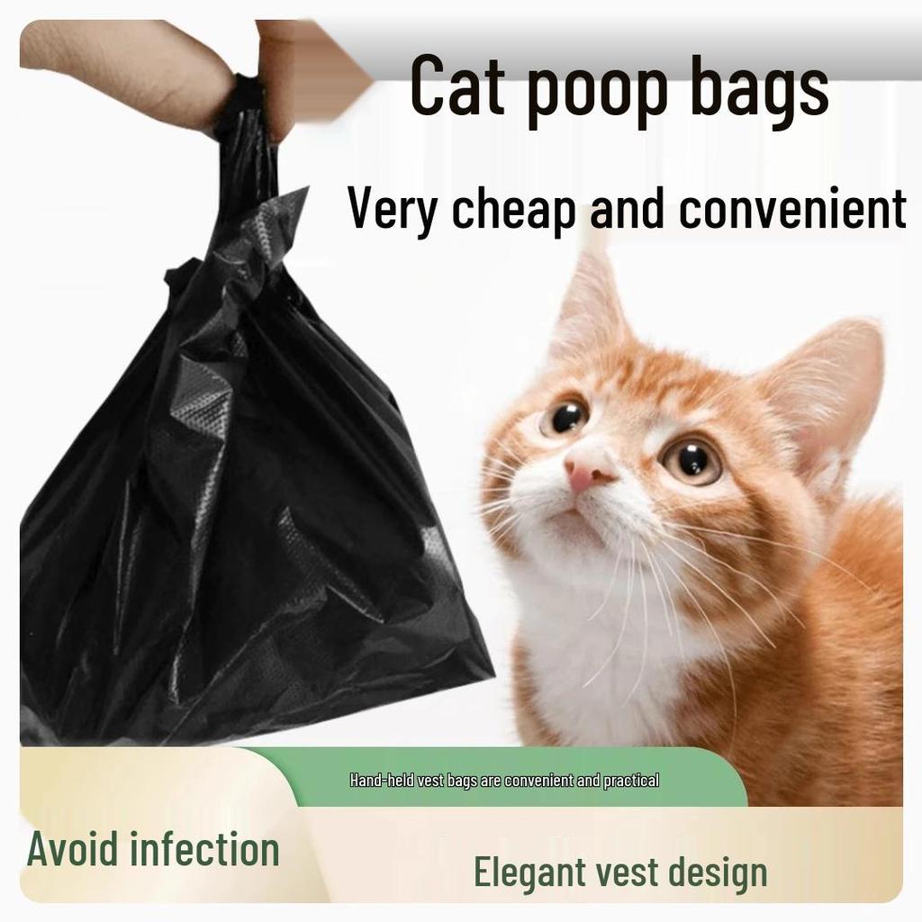 Einweg Katzenkot Schaufel & Beutel Set für kleine Haustiere