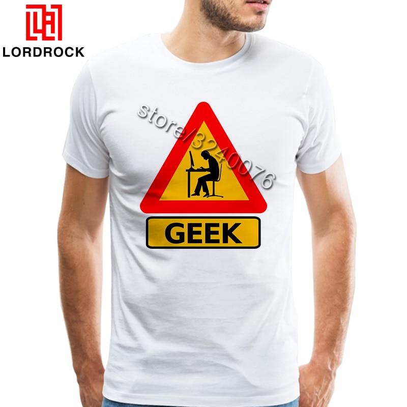 Buy Cool Geek Chic T Shirt Men Fashion Computer Genius Man Short Sleeve