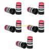 10Pcs Golfing Tapered Ferrules Fit 0.35Inch 0.37Inch Tapered and Parallel Shafts Colorful Striped Golfing Iron Ferrules