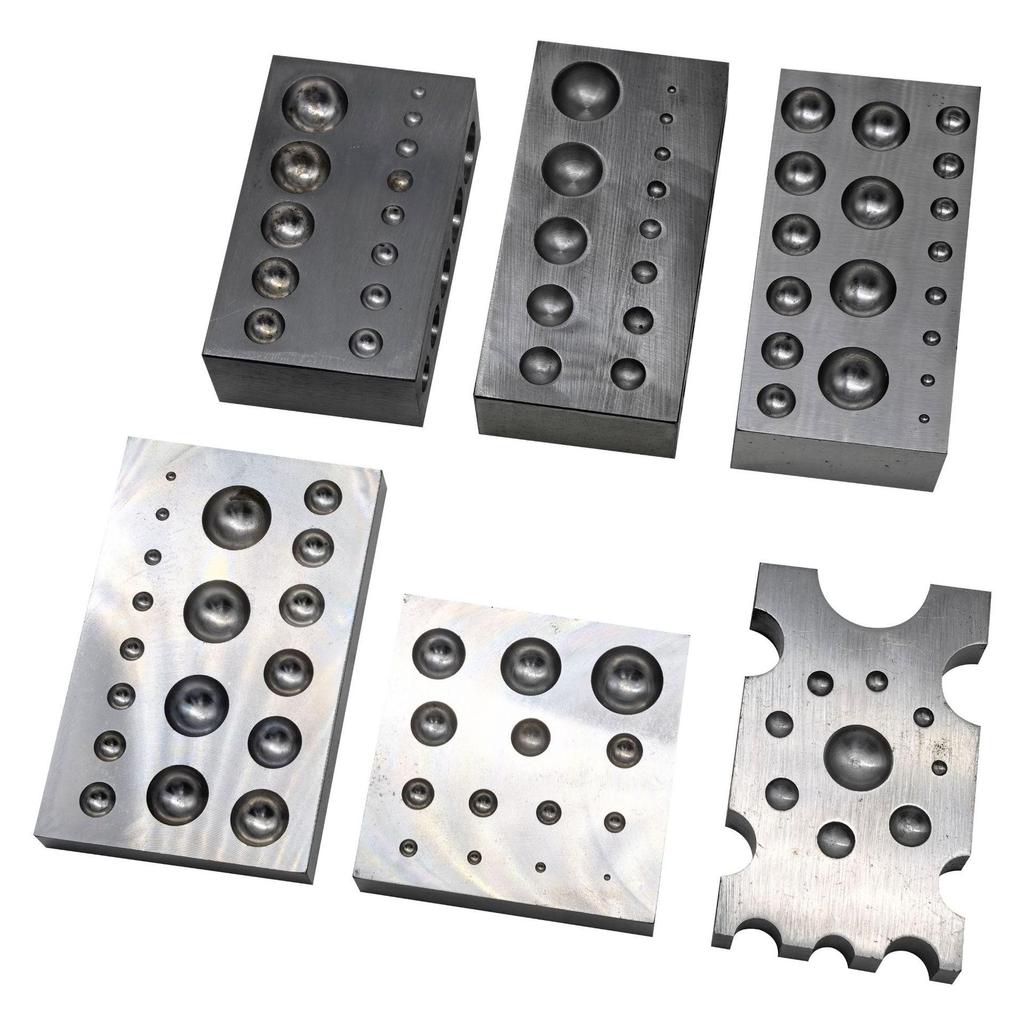 Stahl-Quadrat-Stanzwerkzeug zum Herstellen von Gold- und Silberringen sowie Glocken - DIY Sechsseitiger Eisenbohrsocket-Formblock