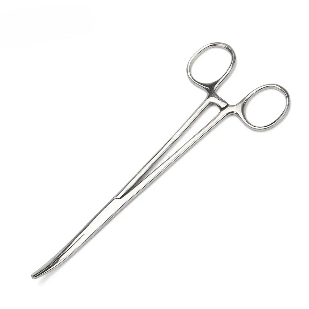 Fishing F04 Fishing Pliers Stainless Steel Fish Hook Remover Curved Tip Clamps Line Cutter Takle Tool Accessories