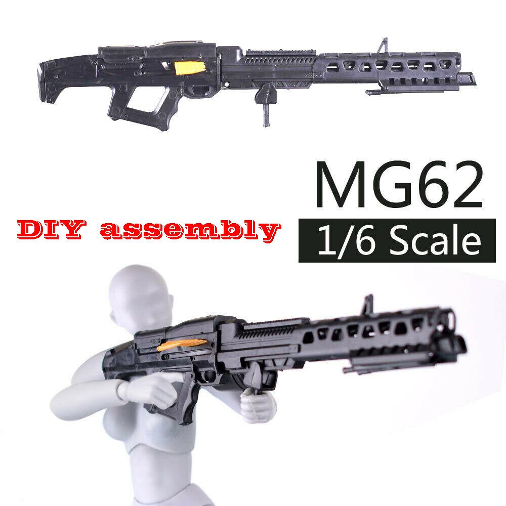 1:6 Scale Toy Mini Gun Model M134 MG42 AK47 98K Rifle Puzzles Building Bricks Assembly Scene Sandpan Game Toy