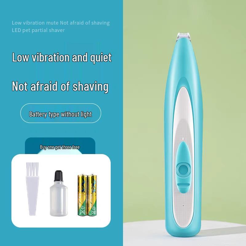 Electric Pet Hair Trimmer with Light for Cats & Dogs