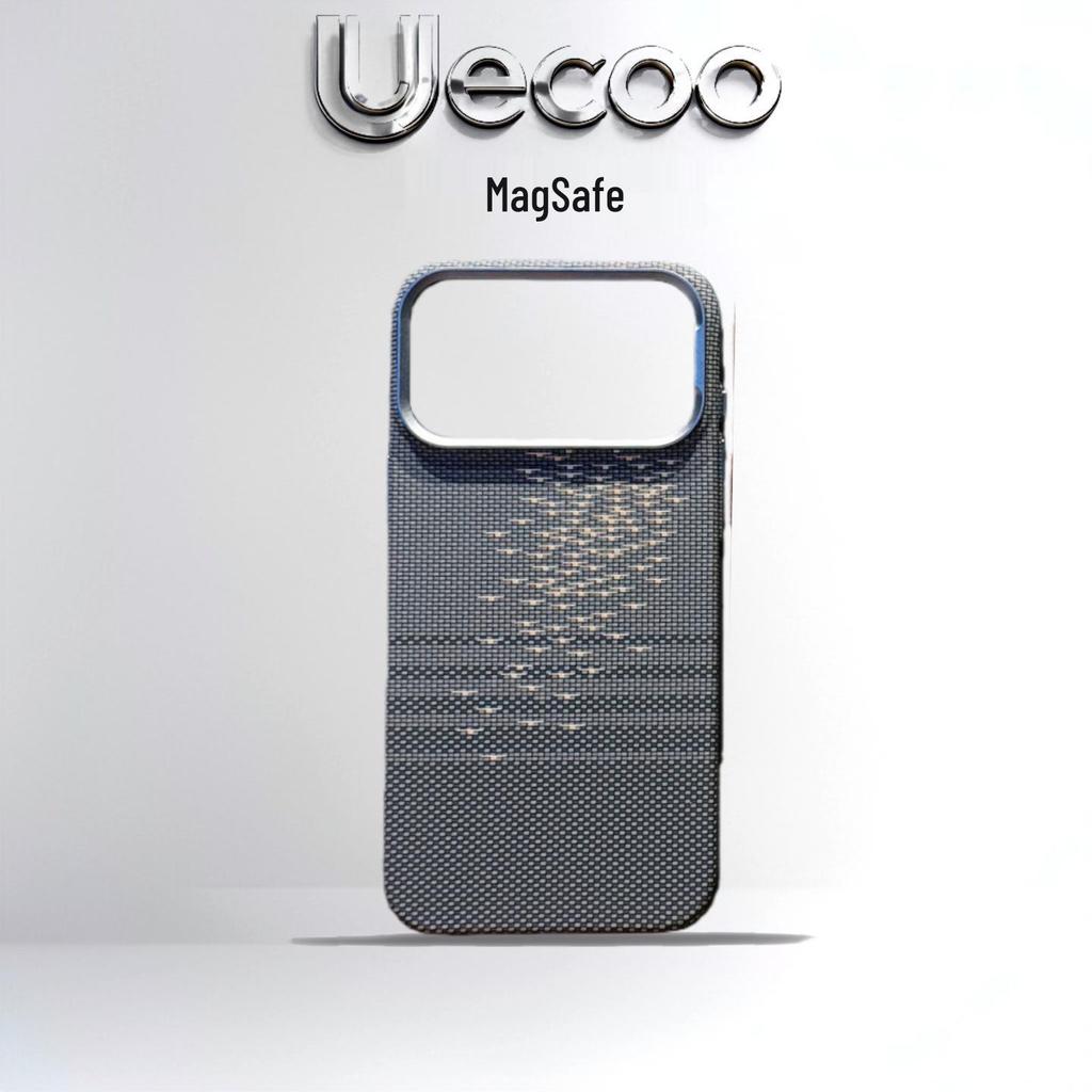 Kevlar Magnetic iPhone 17 Pro Max Case: Floating Light Wave Ripple Texture, High-End Feel