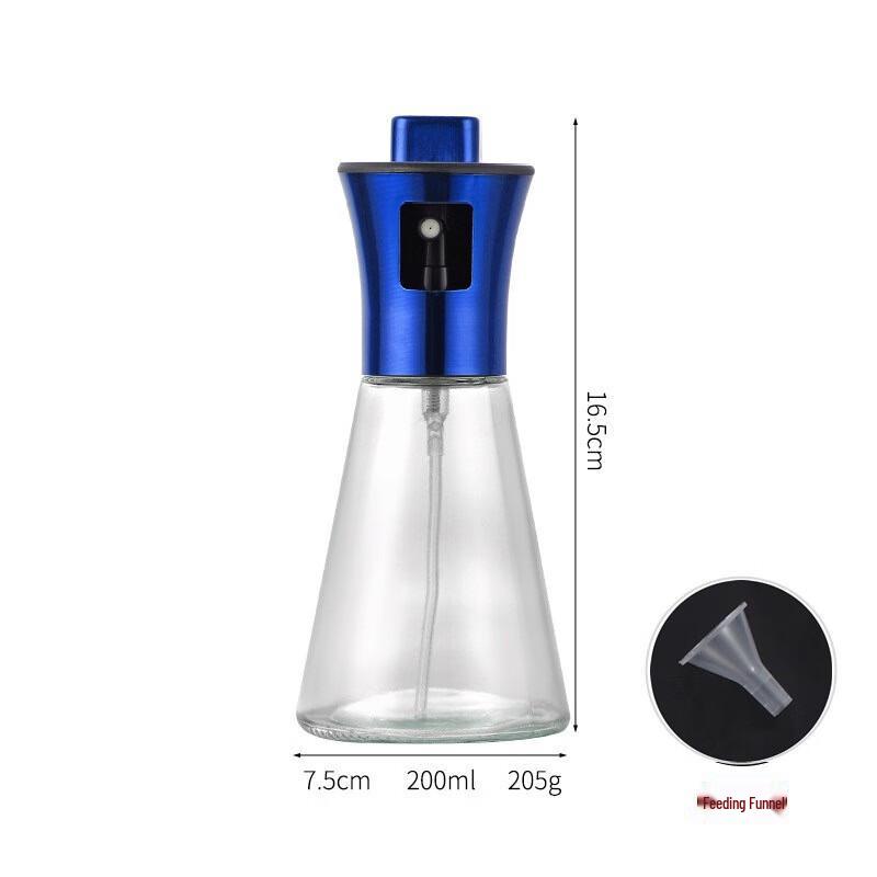 ZISIZ Glass Oil Spray Bottle Set with Colored Nozzles