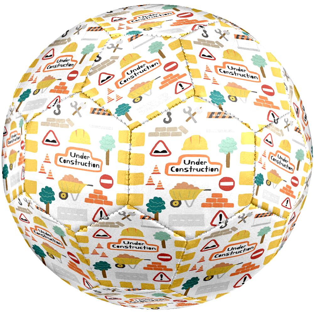 Excavator Theme Size 5 Soccer Ball, Suitable for Both Indoor and Outdoor Matches, a Gift Suitable for Everyone.