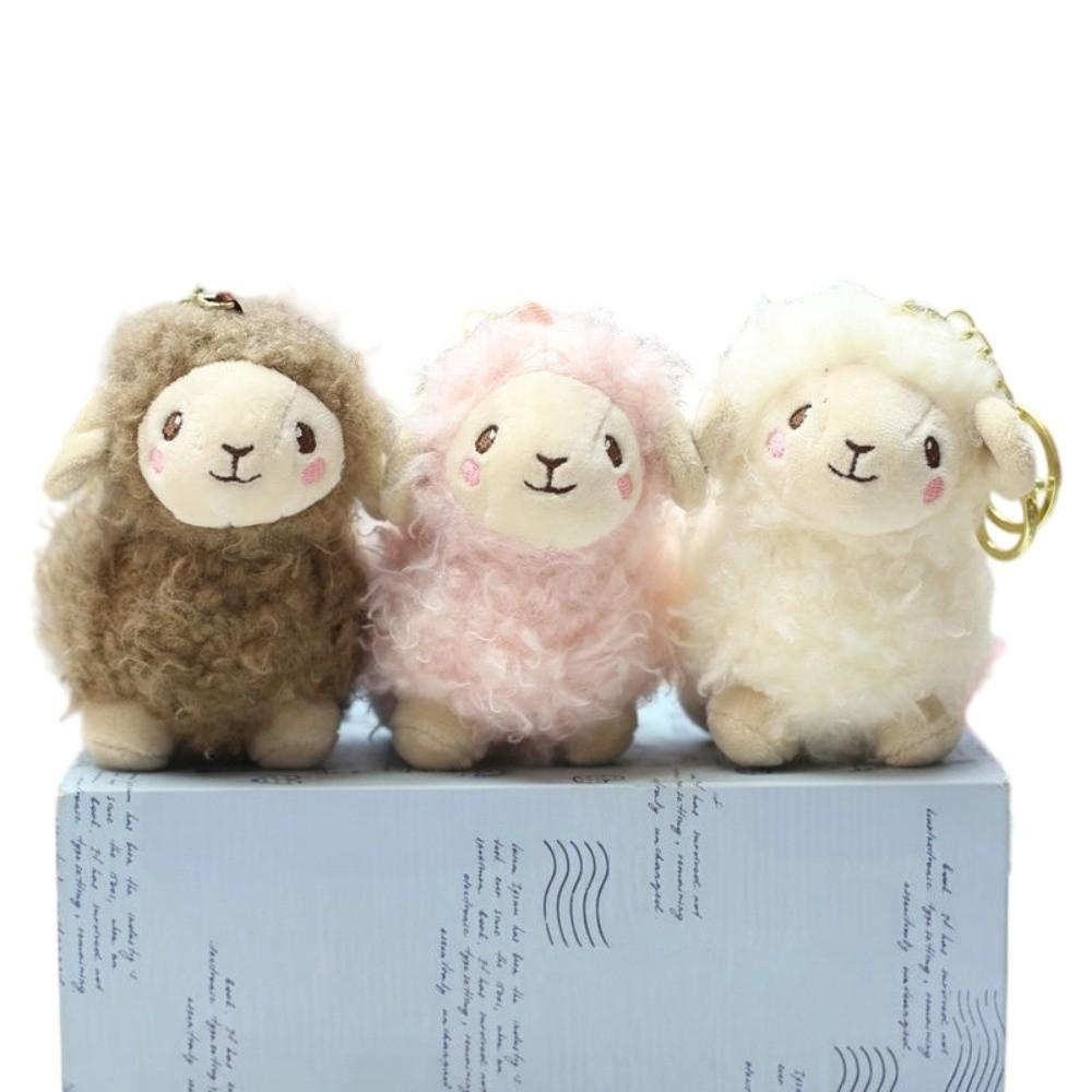 Sheep Sheep Plush Pendant Lamb Soft Lamb Doll Ornament Mini Sheep Plush Keychain Chinese New Year