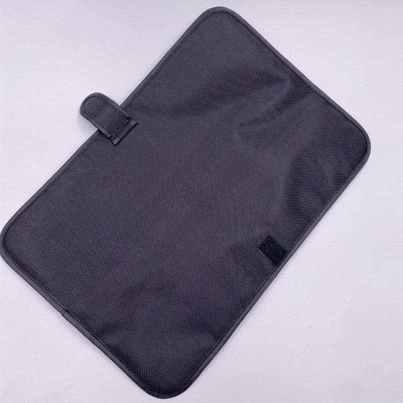 Heat Resistant Flat Iron Case Dual Use Hair Straightener Mat & Pouch Travel Curling Iron Hair Straightener Hair Tools Organizer