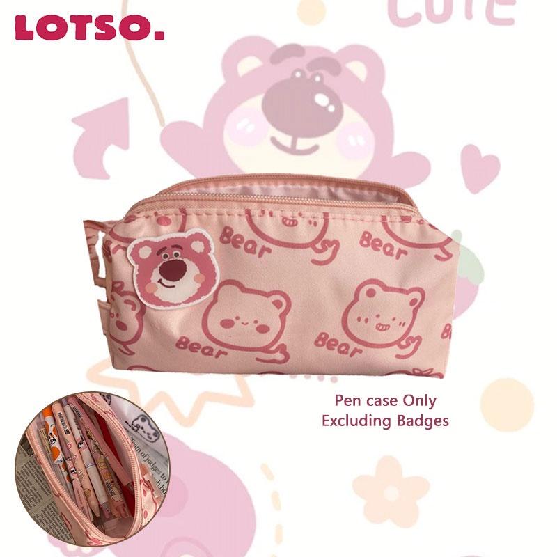 Lotso Pencil Zipper Case Cute Little Bear Largecapacity Student Stationery