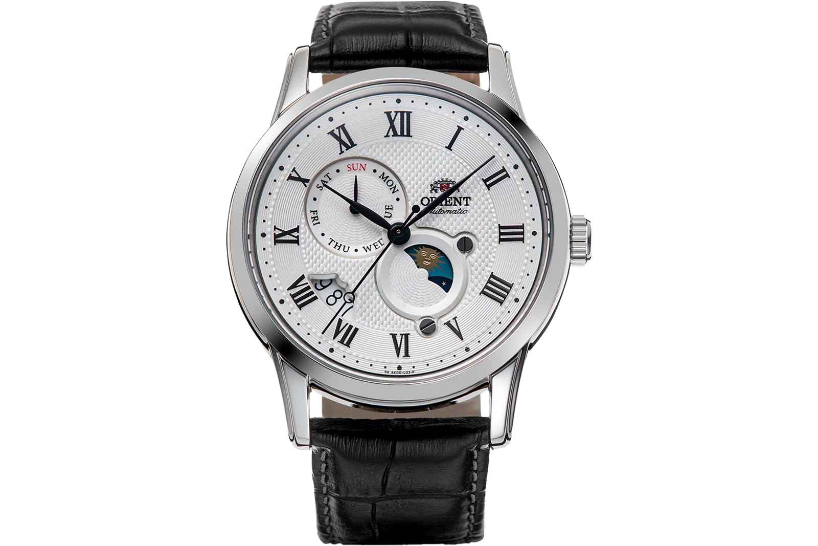 

Orient Stainless Steel Japanese Automatic/Hand-Winding Watch with Sapphire Crystal Model: RA-AK00, White, Winding Watch.