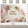 Birthday Party Backdrop Polyester Banner Photo Booth Decoration 24