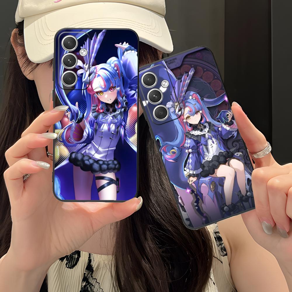 Wuthering Waves Roccia Phone Case for Samsung Galaxy S26 S25 S24 S23 S22 S21 S20 Note20 Plus FE Ultra Colorful Cover Cellphones