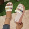 Mode Damen Hausschuhe Trend Plateau Sandalen Sommer Leichte Slipper für Damen Neu Strand Casual Böhmische Hausschuhe Pantoletten Damen