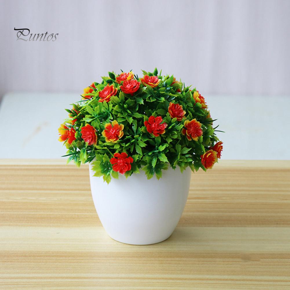 Home Decor Party Wedding Artificial Props 1pc Potted Flower Bonsai Stage Garden